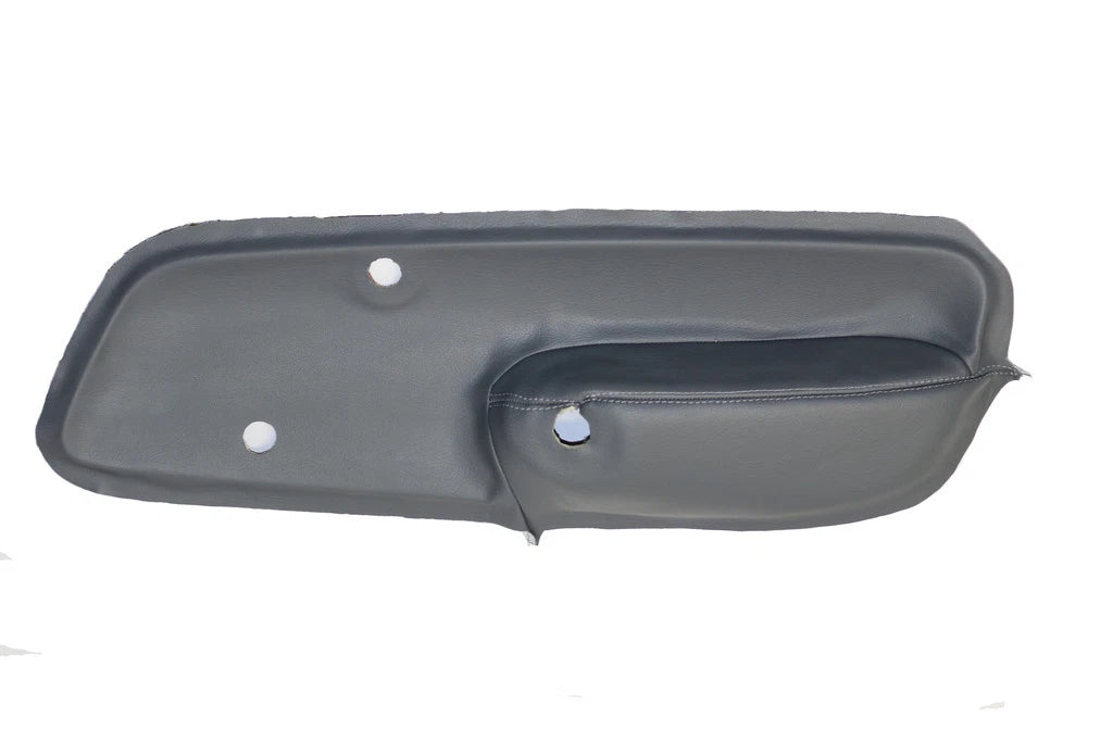 Set of 4 Door Panel Inserts for Jetta (1999–2004) Dark Gray Leather Synthetic