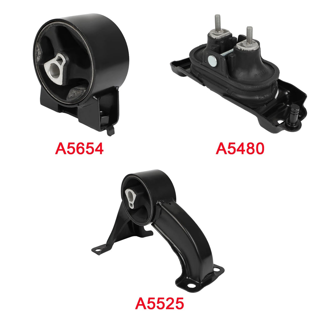 3pcs Engine Motor Mount for Chrysler Town & Country (2009–2010) Volkswagen Routan