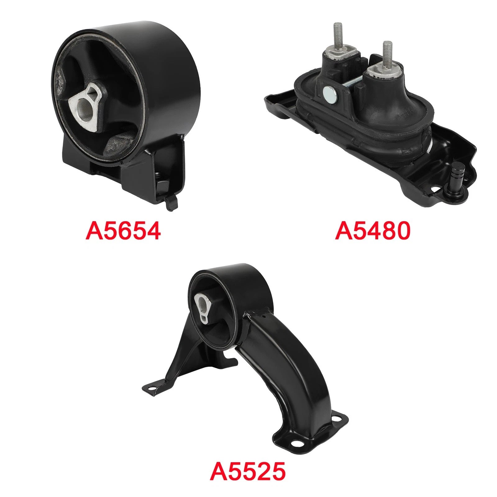 3pcs Engine Motor Mount for Chrysler Town & Country (2009–2010) Volkswagen Routan