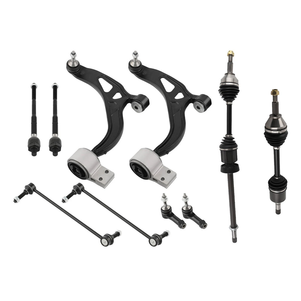 10x Front Lower Control Arms CV Axle Shafts Sway Bar Link for Explorer (2011–2014)