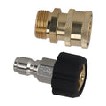 Pressure Washer Adapter for M22-14mm to 3/8" Quick Connect (5000PSI)