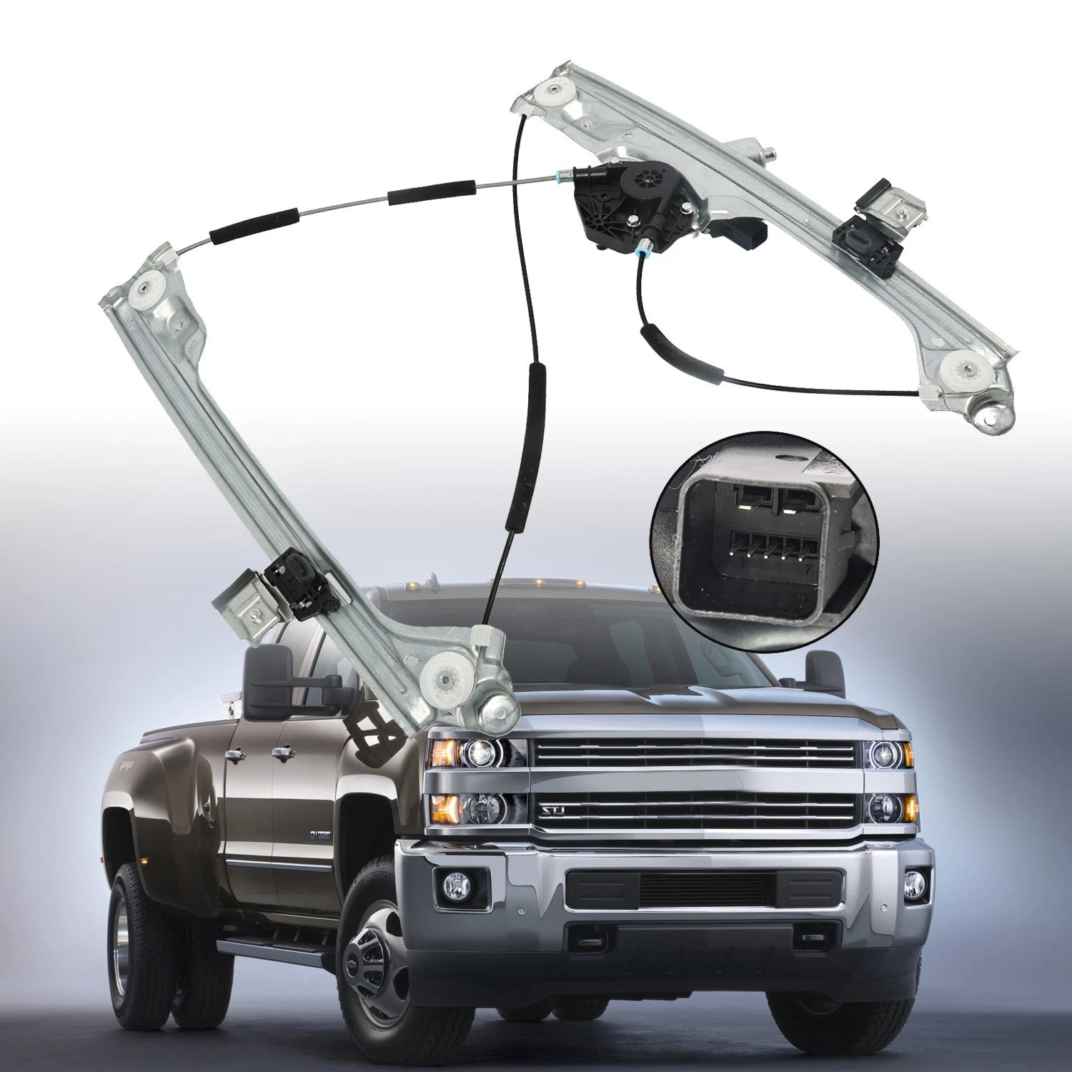 Front Right Window Regulator w/ Motor for Chevy Silverado GMC Sierra (2014–2018)