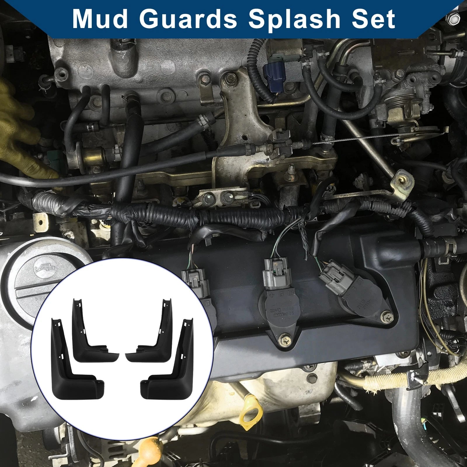 Set of 2 Mud Flaps Splash Guards for BMW Mini Cooper (2022–2024)