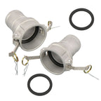 2X Aluminum Type C Cam Lock Fittings for Automotive Applications