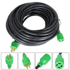 30Amp Generator Power Cord for L14-30P to L14-30R (100FT)