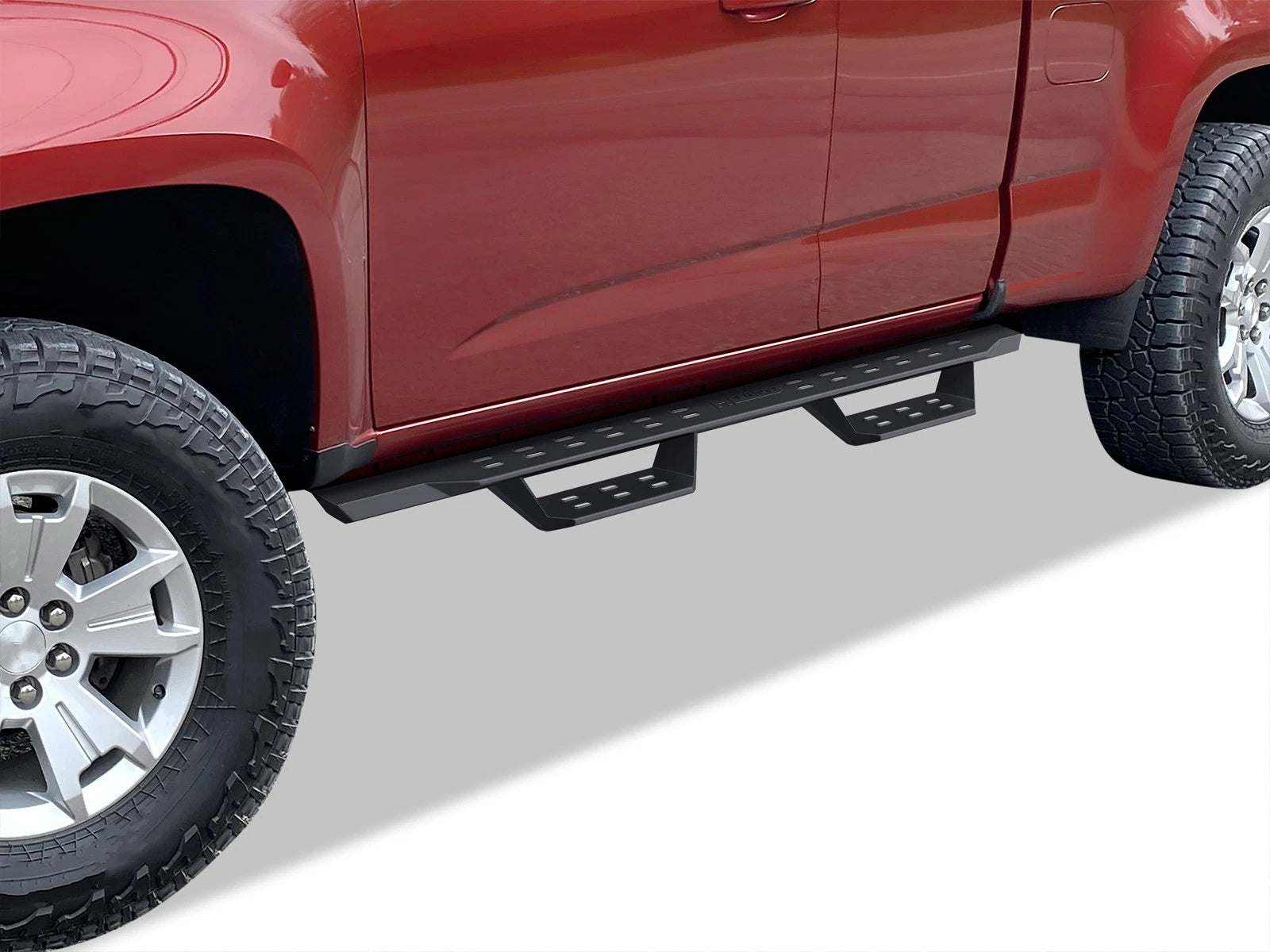 2X Black Overland Slider Drop Steps for Colorado Canyon (2015–2022)