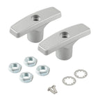 Set of 2 Aluminum RV Drain Valve Handles for Waste Valve Extension
