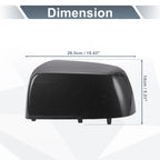 Set of 2 Rearview Mirror Cover Caps Black Carbon Fiber for Chevrolet Colorado 