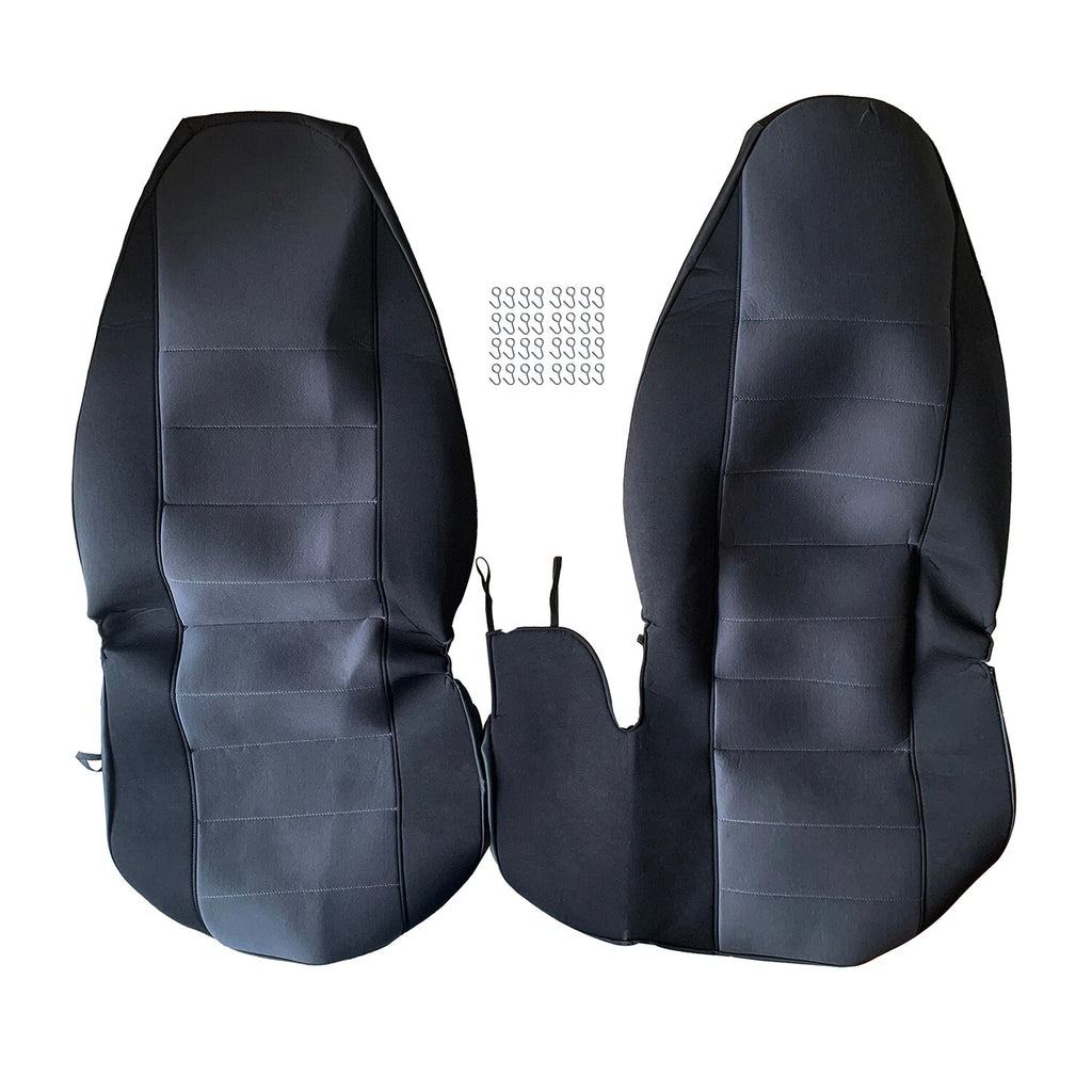 Car Seat Covers Set of 2 Black/Charcoal for Ford Ranger (1998–2003)