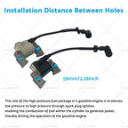 Set of 2 Ignition Coils for Honda GX610 GX620 GX670 (20HP 24HP)