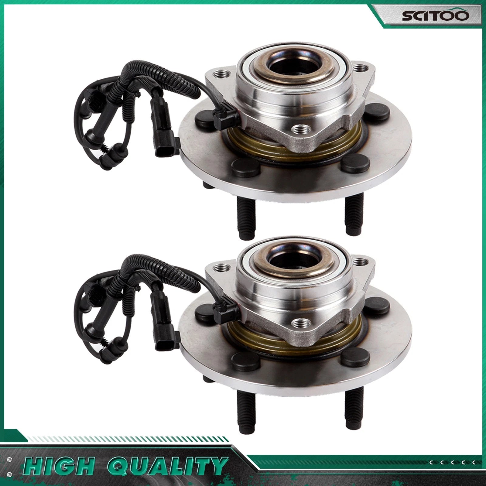 2X Front Wheel Bearings for Dodge Ram 1500 2500 3500 (2002–2010)