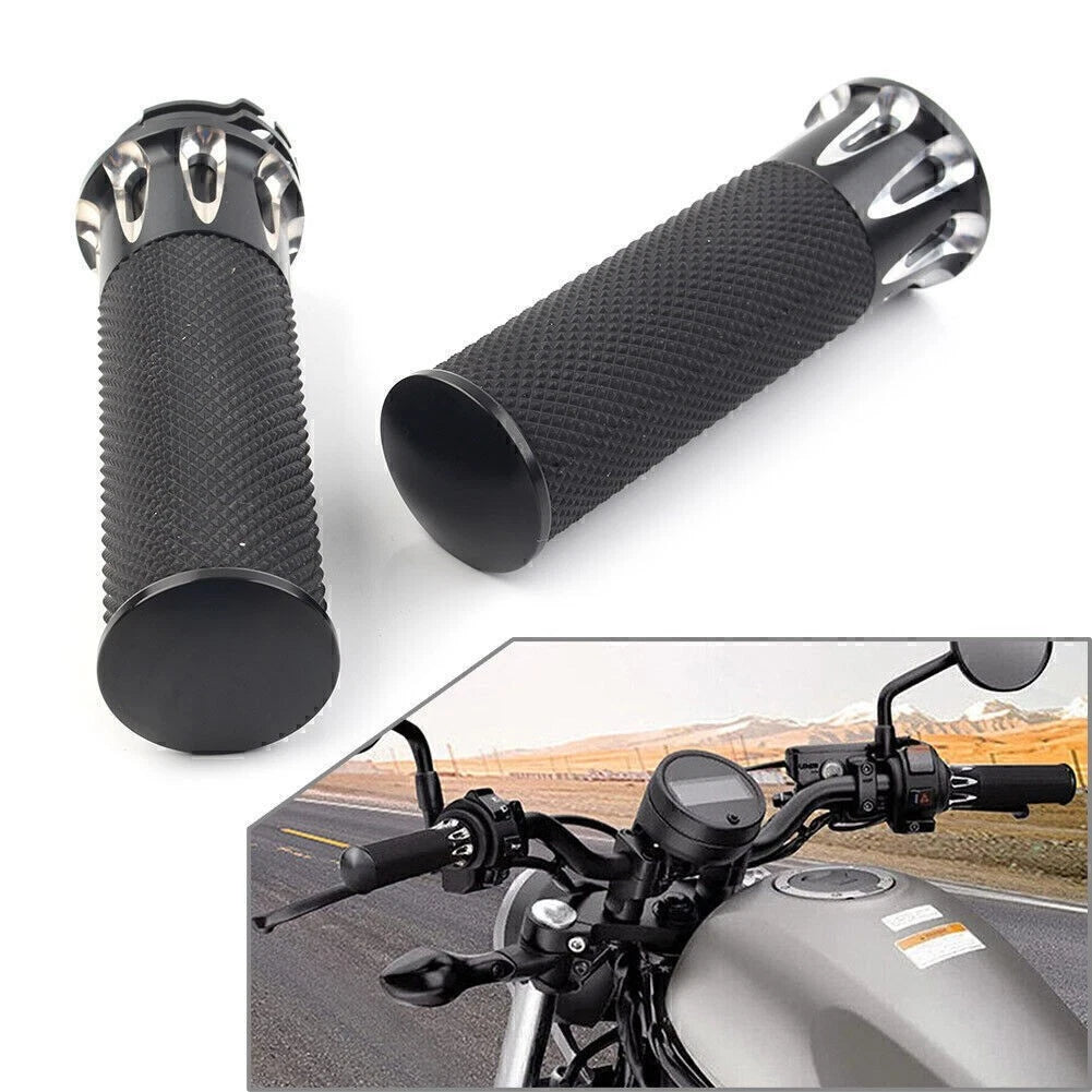 1" Handle Bar Hand Grips for Harley Sportster XL883 XL1200 (2004–2023) Black