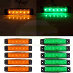 Set of 10 LED Clearance Light Side Marker for Truck Trailer Van 12V