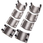 Set of 4 Steel Tube Clamps for Roll Cage Mounts (Weldable, 1.75")