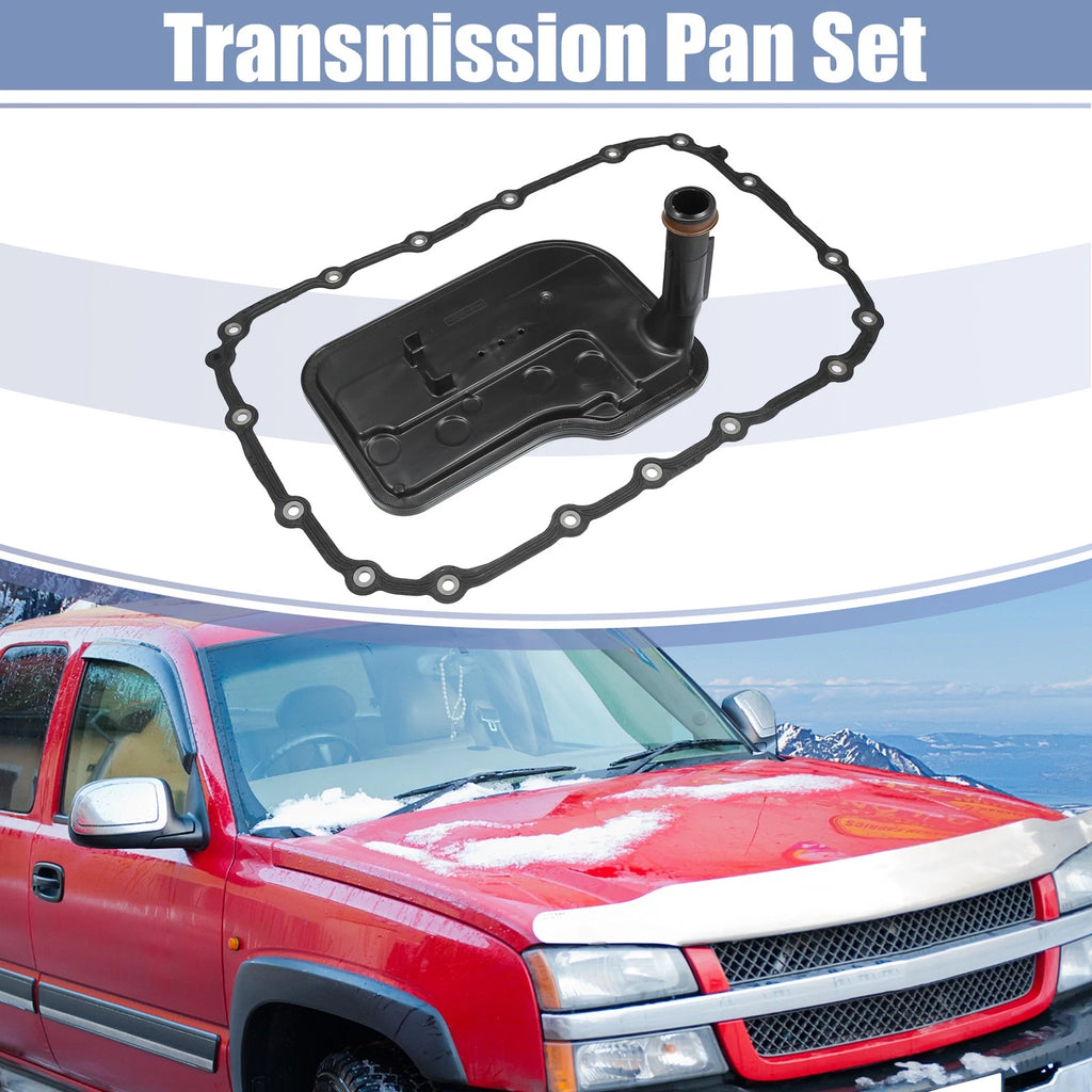 Set of 1 Transmission Filter Oil Pan Gasket Kit for Chevrolet Silverado (2007–2018)