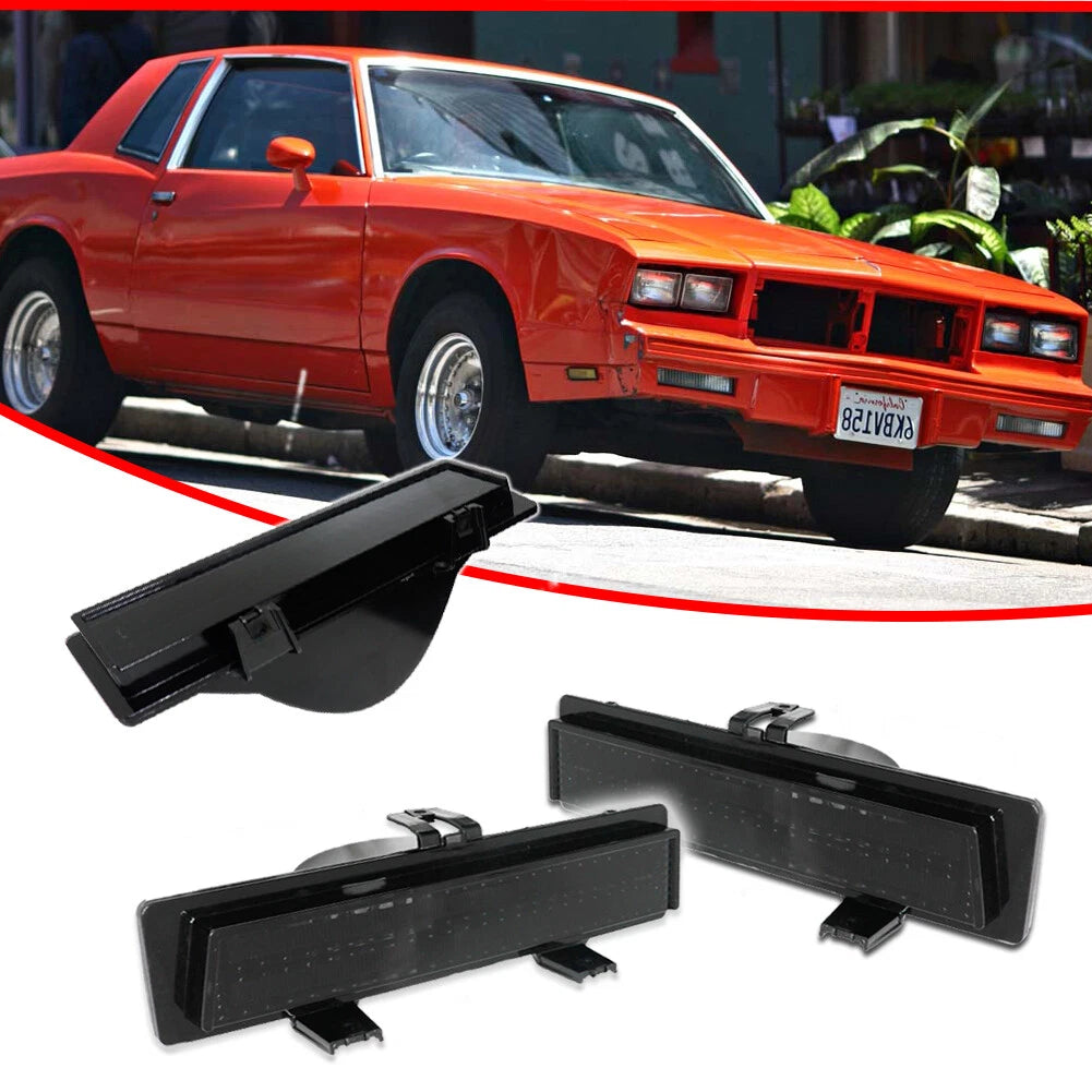 Smoke Front Bumper Turn Signal Light Assembly for Chevy Monte Carlo SS (1981–1988)