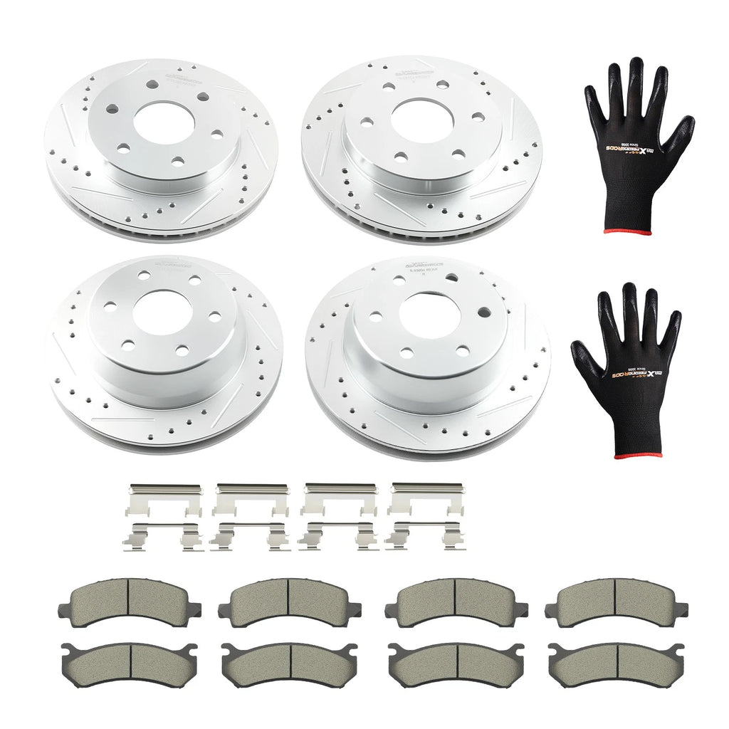 Brake Rotors and Pads Kit for Cadillac Escalade (2002-2006) RWD
