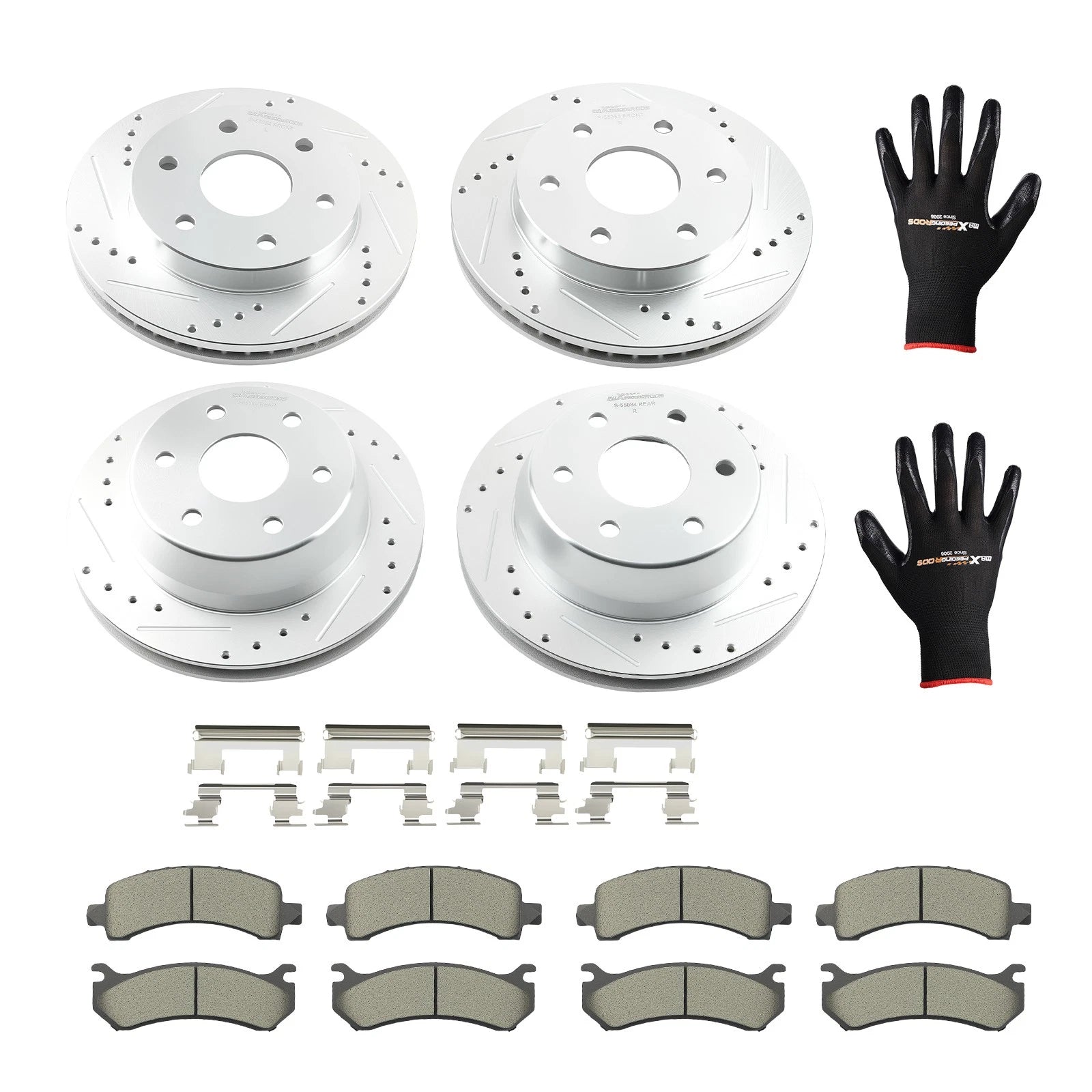 Brake Rotors and Pads Kit for Cadillac Escalade (2002-2006) RWD