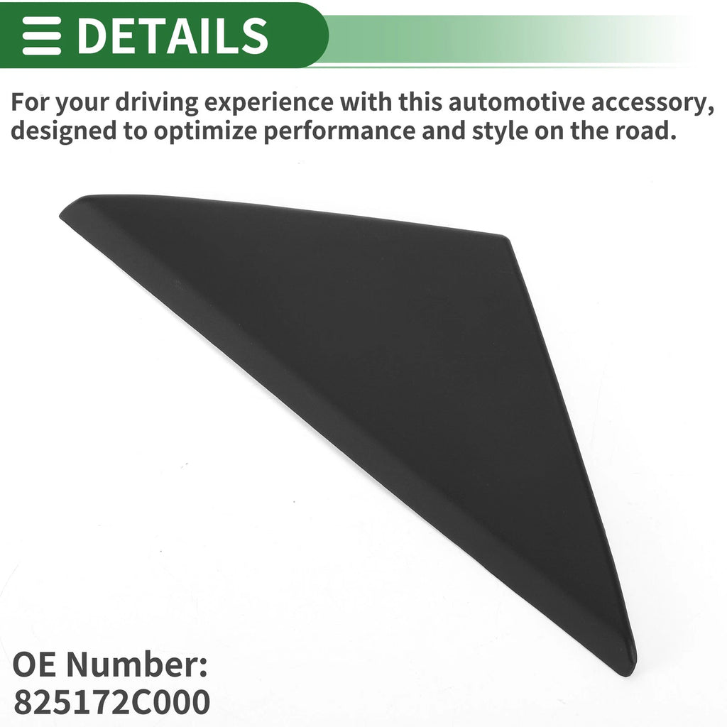 Front Left Side Door Pillar Window Trim for Hyundai Tuscani Coupe (2001–2006) No. 825172C000
