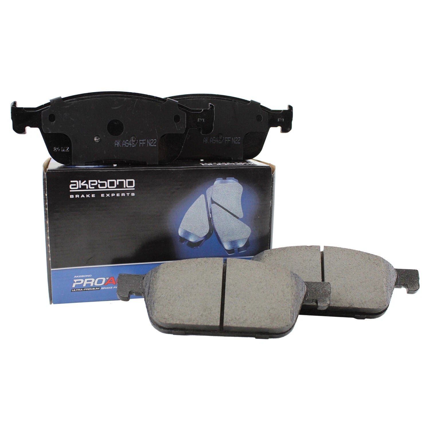 Set of 4 Akebono ProAct Ultra Front Ceramic Brake Pads for Ford Escape Transit Connect (2013–2023)