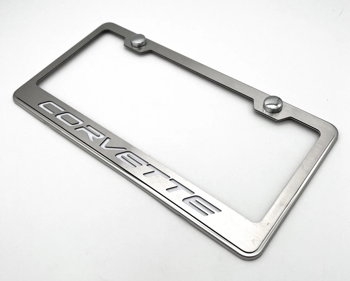 License Plate Frame Stainless Steel for Chevrolet Corvette (2005–2019)