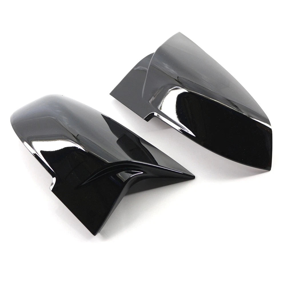 2X Gloss Black Rearview Mirror Cover Caps for BMW 1 2 3 4 Series X1 M2 I3 I3S