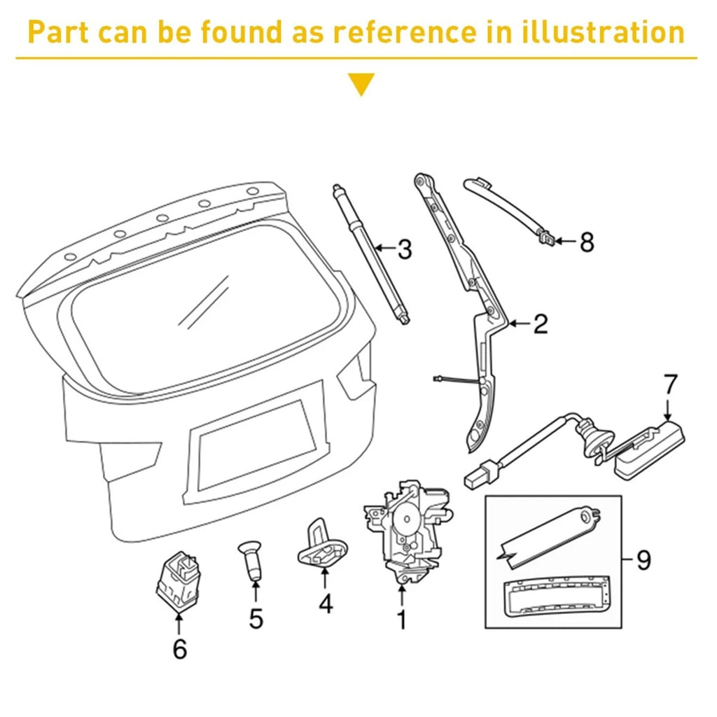 Tailgate Button for Subaru Forester Legacy Outback (2010-2017)