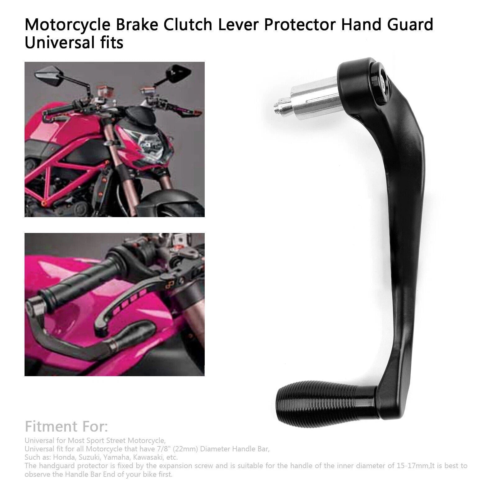 22mm Brake Clutch Lever Protector for Honda CBR, KTM 690, BMW R1200GS (2004–2023)