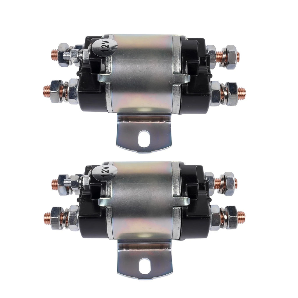 Set of 2 Solenoids for Yamaha G1 Gas Golf Cart (12V, 6 Terminal)