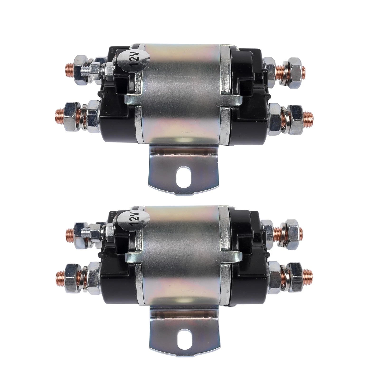 Set of 2 Solenoids for Yamaha G1 Gas Golf Cart (12V, 6 Terminal)