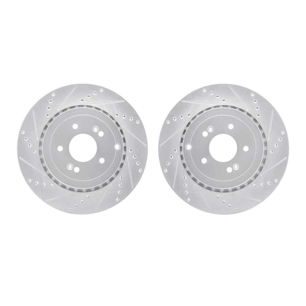 Set of 2 Brake Discs Rear for Genesis G70 Kia Stinger
