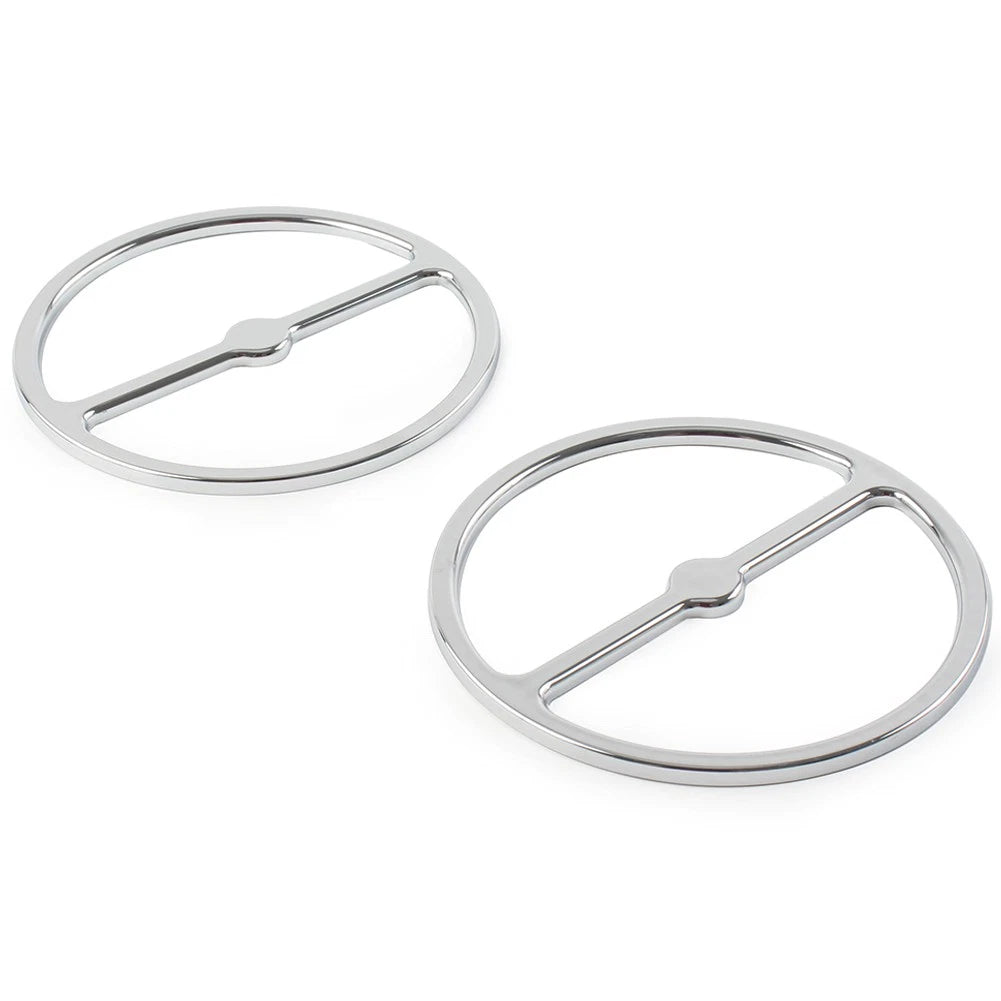 Speaker Trim Ring Cover Set of 2 for Harley Electra Glide (2014–2023) Chrome