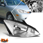 OE Style RH Passenger Side Headlight Lamp for Ford Focus (2000–2002) Chrome