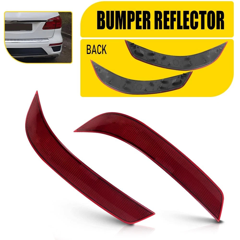 Pair Rear Bumper Reflectors for Mercedes-Benz GL-Class (2010–2012) X164
