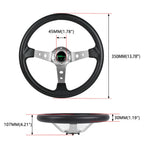 14-Inch Aluminum Racing Steering Wheel for Universal Fit