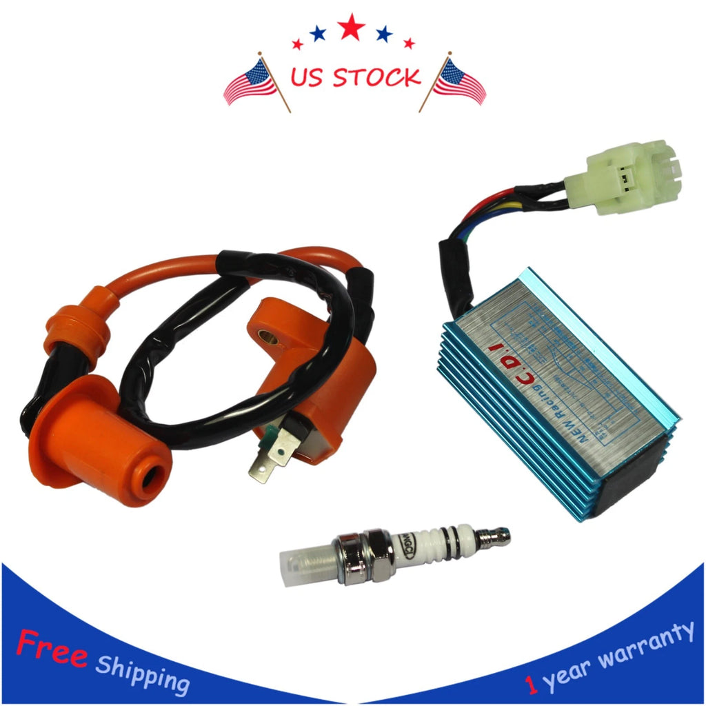 Ignition Coil for GY6 Scooter Go Kart ATV (50cc–150cc)