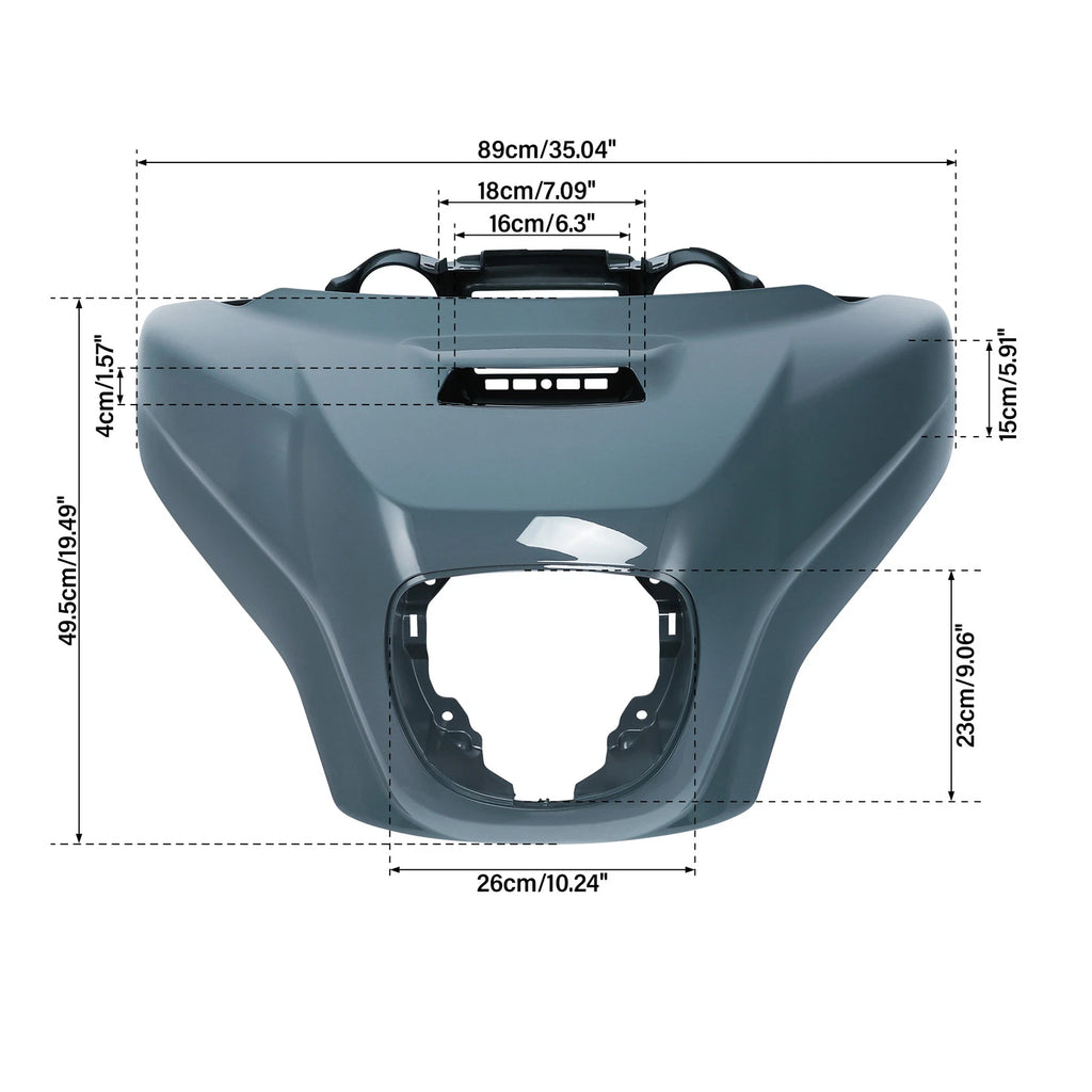 Inner Outer Fairings for Indian Chieftain Limited (2019–2025) Stealth Gray