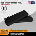 Sunvisors Cover Skin for Toyota 4Runner (1996–2002) Black PVC Leather