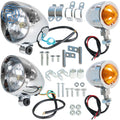 Chrome Fog Lamp Turn Signal Light for Dyna (1996–2012)