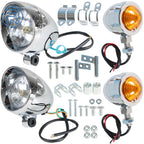 Chrome Fog Lamp Turn Signal Light for Dyna (1996–2012)