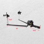 2" Shank Weight Distribution Equalizer Hitch for Trailer (8" Drop)