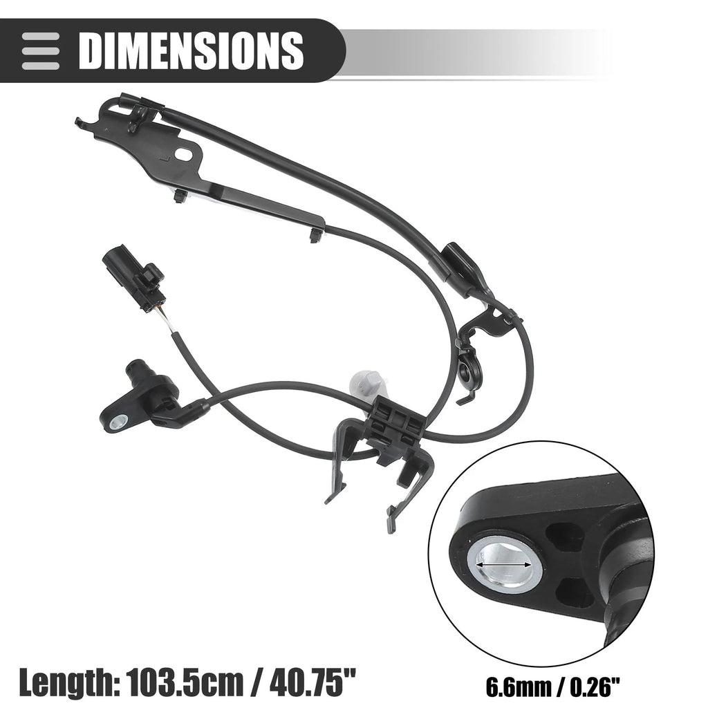 Front Left ABS Sensor for Toyota Highlander (2010–2019) NO. 895430E030/895430E020