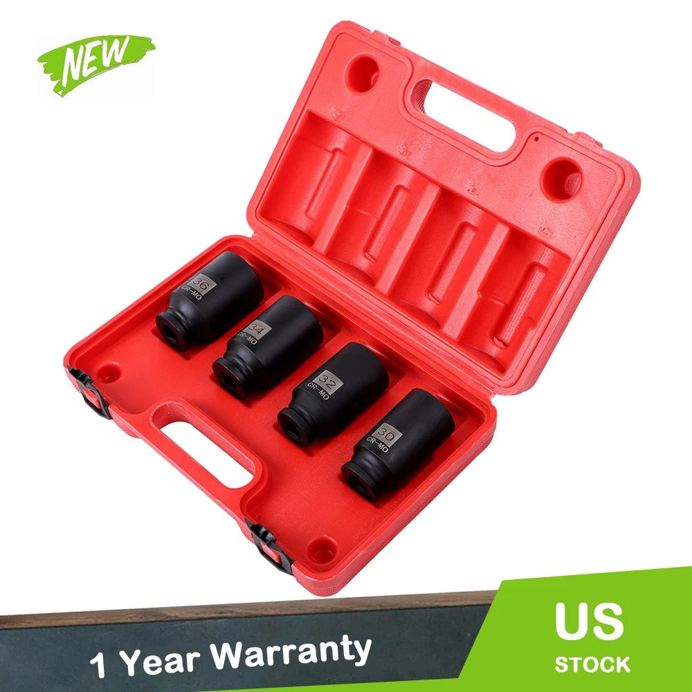 Set of 4 Deep Spindle Axle Nut Sockets for Make Model (YYYY–YYYY)