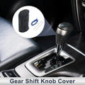 Gear Shift Knob Cover for Nissan Tiida (2004–2012) Black Blue Faux Leather