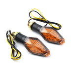 2X Mini Amber Turn Signal Lights for Harley Universal (12V LED)