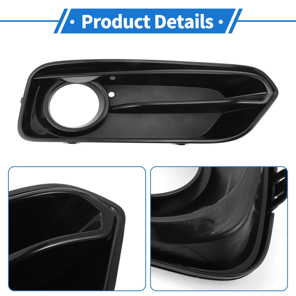 1 Pc Fog Light Grill for BMW 1 Series (2015–2018) No. 51117371668 Black
