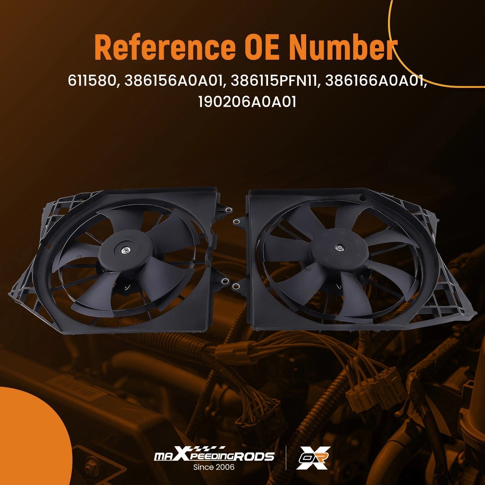 Radiator Cooling Fan Assembly for Honda Accord (2018–2022)