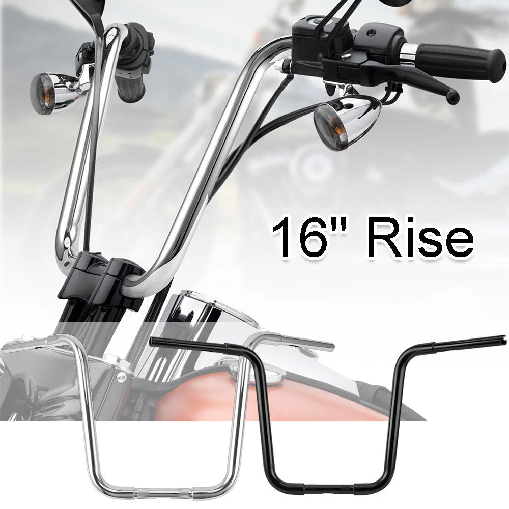Ape Hanger Handlebar 1-1/4" for Harley Softail FXST, Road King FL (16")