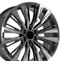 24" Gunmetal 2WD Wheel w/Polished Face for 1988-2000 Chevy C2500 - RVO4722