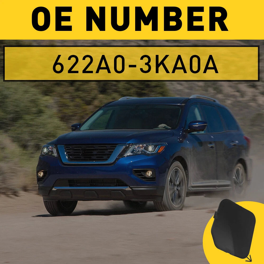 Front Bumper Tow Hook Eye Cover for Nissan Pathfinder (2013-2017)